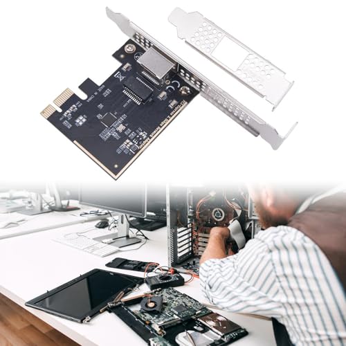 Tarjeta de red PCIE de 2.5Gbps con chip RTL8125BG Gigabit Ethernet para escritorio con conexión PCIE a RJ45 2500Mbps miniatura 2
