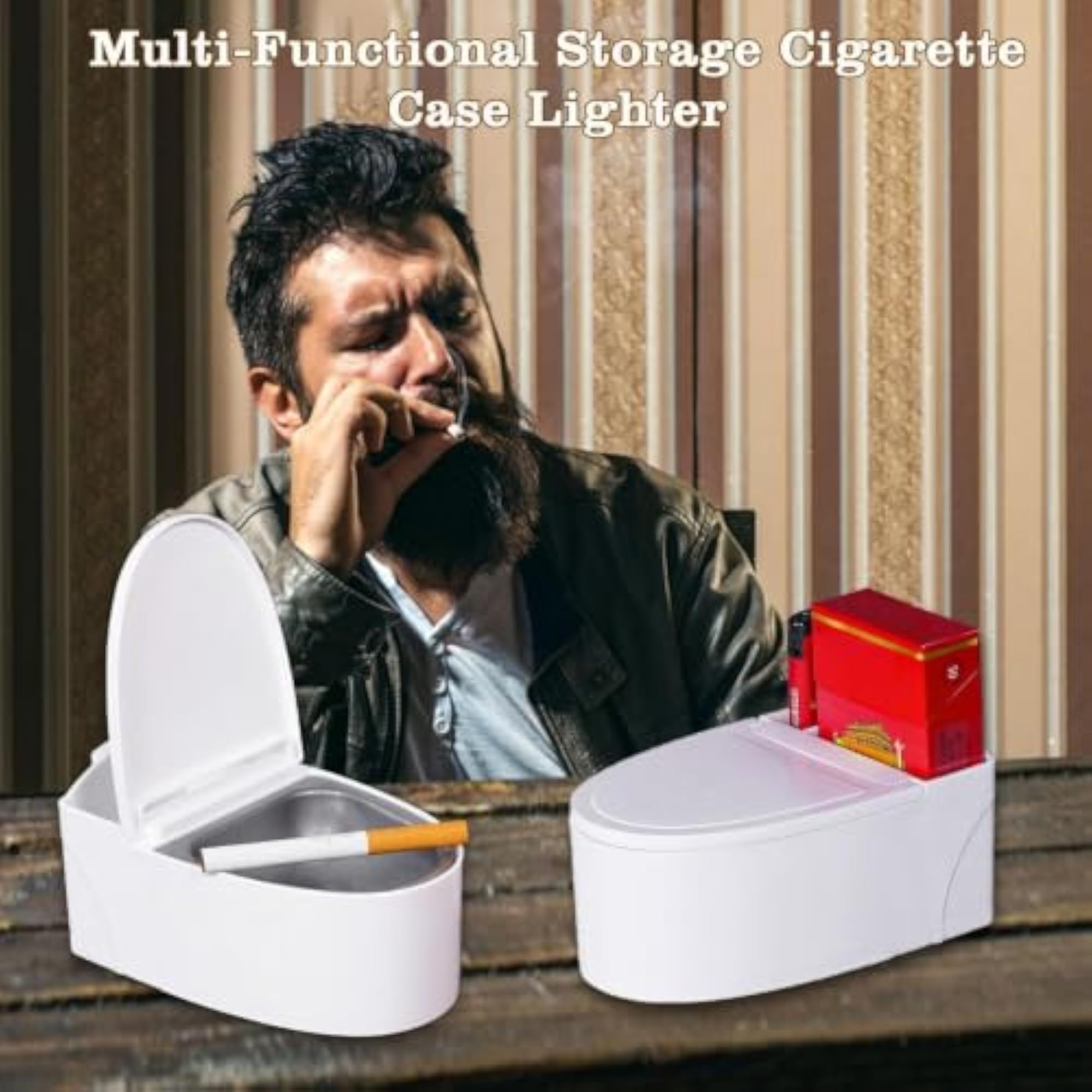 Toilet Shaped Wall Mounted Ashtray