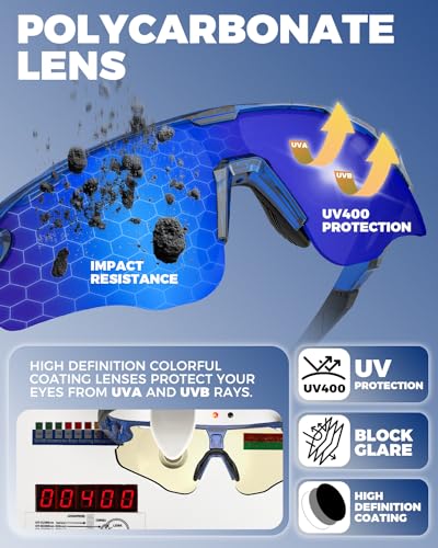 Image of Photochromic Sunglasses for Men Women, Transition Sunglasses for Cycling