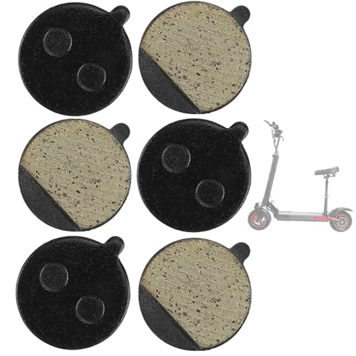 GIONAR - Pastillas de freno para patinete eléctrico semimetal para Kugoo M4/M4 Pro - Juego de 6 pastillas de freno de disco de metal y resina - Piezas de repuesto compatibles con scooters