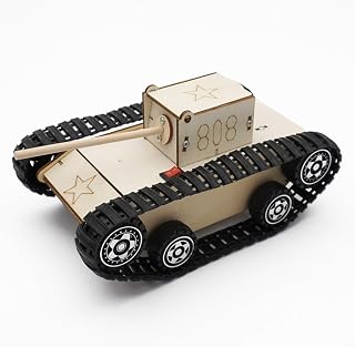 TANG DYNASTY 木製 DIY模型戦車 工作キット 手作りキット 科学実験キット 子供の手の科学DIYパズル材料の組み合わせ 学生の学習教具 科学DIYに関心を高める 14歳以上