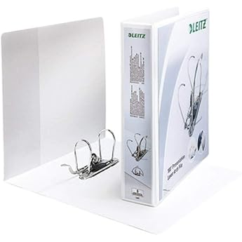 Leitz Presentation Lever Arch File 7.5 cm Width 42250001 - A4 Maxi White