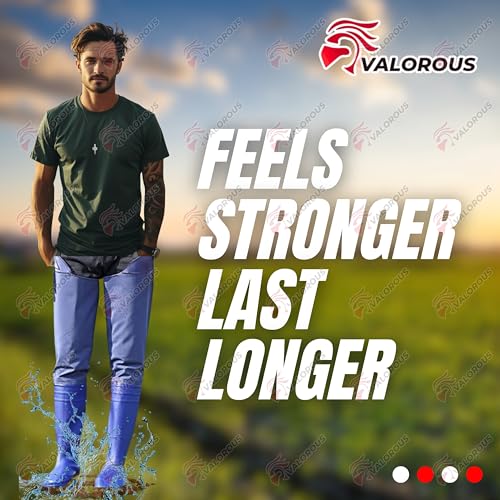 Image of valorous Farmers Thigh Long Height Gumboots for Farmers Safety Natural Pvc & Latex Material | Navy Blue Waterproof Paddy Field & Agriculture Boot | Durable Long Gumboots 85cm