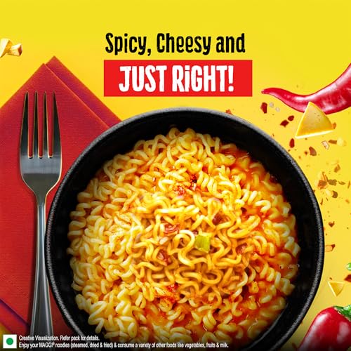 Image of MAGGI Spicy Cheesy Instant Cuppa Noodles - Delicious Slurpy and Saucy Taste, 71.5g