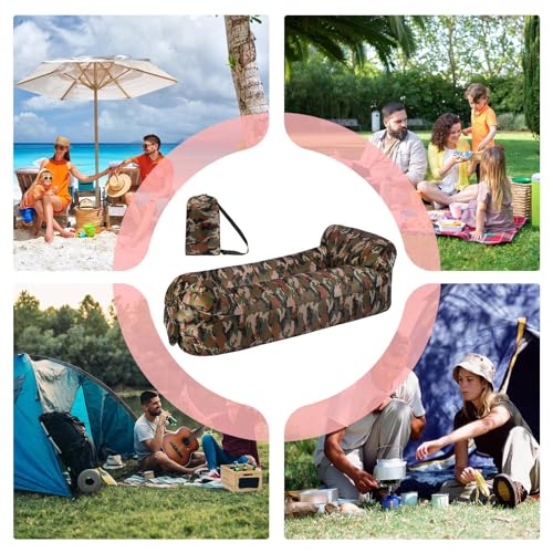Sofá inflable sillón camping y silla larga para senderismo fiestas 5