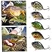 Tuimiyisou Sea Fishing Lures 5PCS Fishing Lures 6cm 15g Mini Wobbler Fishing Lure Artificial Hard Bait Crankbait with Tackle Box for Bass Fishing Tackle,Metal Sequins Spinner Fishing Lures