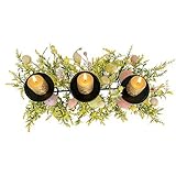 Kerzenhalter - 3-Etagen Metall Kerzenständer | Bunte Eier Akzēnte Osterkerzenhalter - Tischdekó Bauernhaus Mittelstück | Zuhause Esszimmer Party Dekoration | Saisonales Ornament