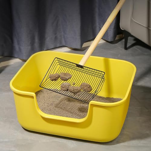 Râteau à déjections canines en métal avec long manche télescopique durable - 3