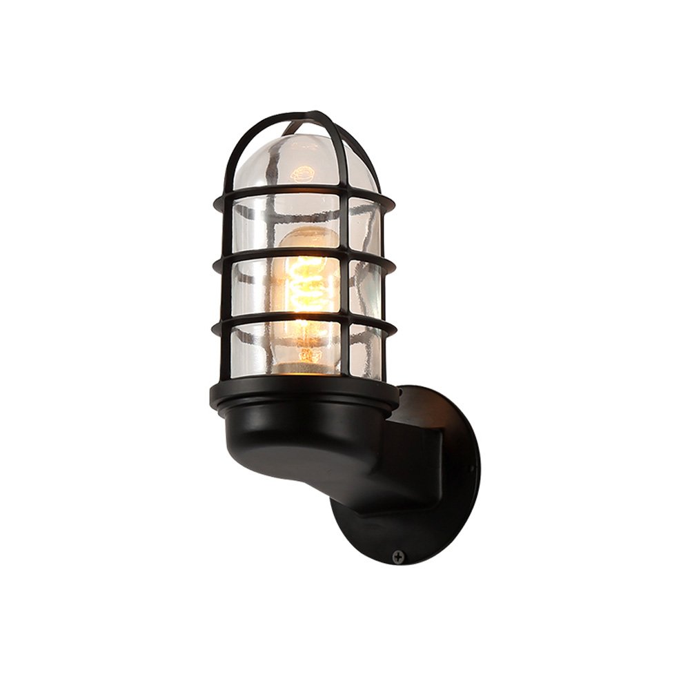 OZBMA Wall Mounted Light Industrial Lamp Vintage Edison E27 Glass Sconce Retro Classical Loft Stairs Coffee Bar Bedroom in Antique Rust Finish Reading