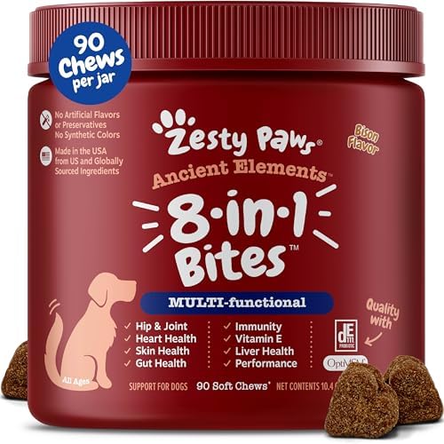 Zesty Paws Dog Multivitamin, Chewable Dog Vitamins and Supplement...