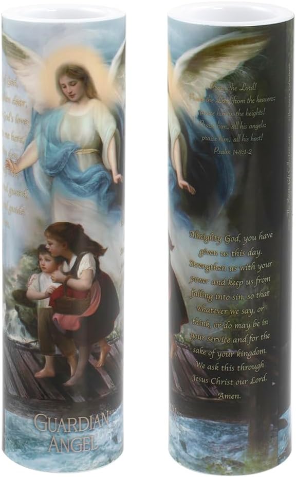 Guardian Angel, LED Flameless Devotional Prayer Candle