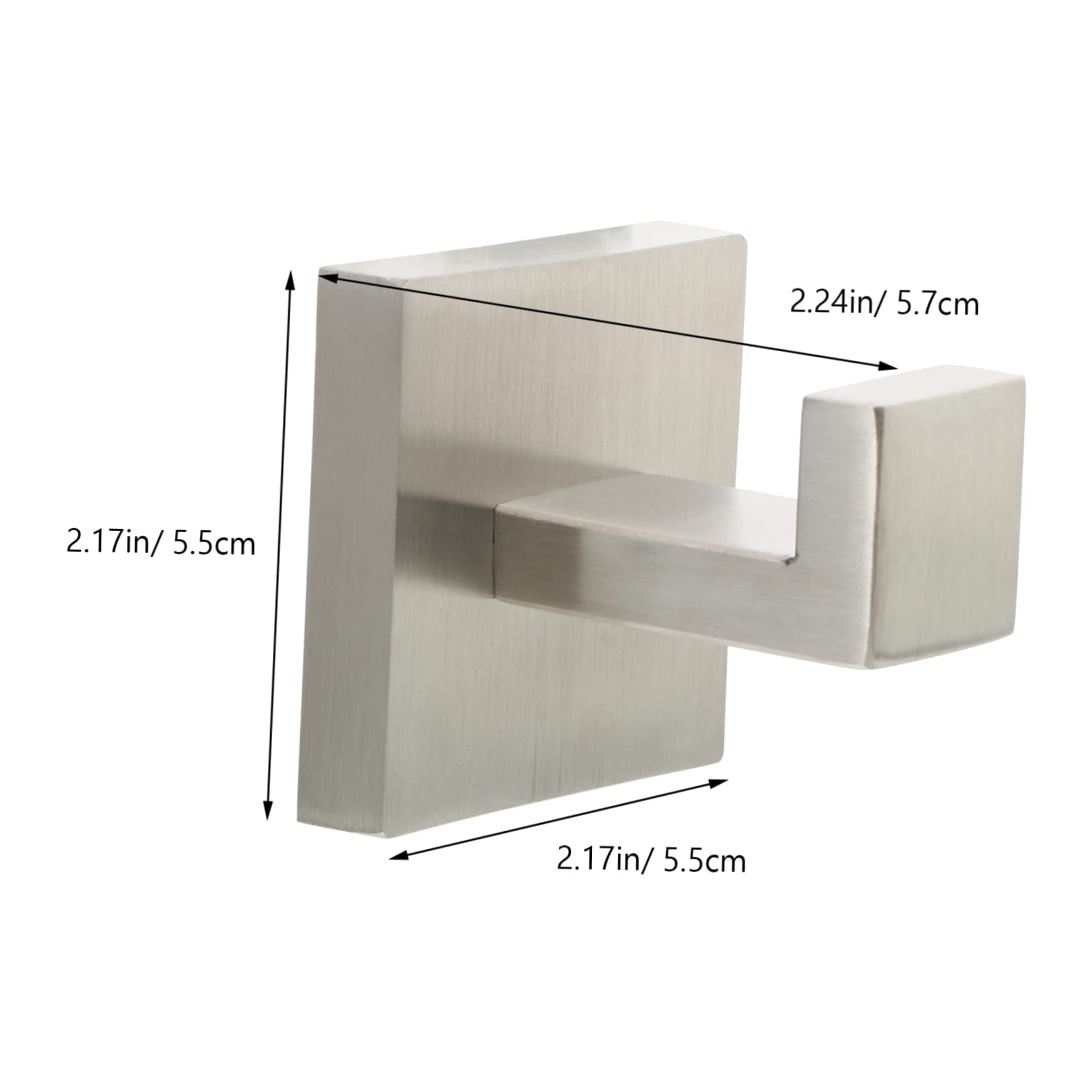 jojofuny 2pezzi Gancio Per Asciugamani Acciaio Inossidabile Supporto Muro Resistente Per Bagno e Cucina Ganci Appendini Per Accappatoi Cappotti Scialli e Accessori Facile Installazione