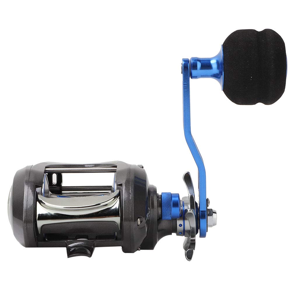 Wakects Carrete de Pesca Baitcasting 12+1BB, Carrete de Pesca de Mar de Metal con Potencia de Arrastre de 10 Kg, para Diseño de Cuerpo Ancho de Gran Capacidad para Mano Derecha