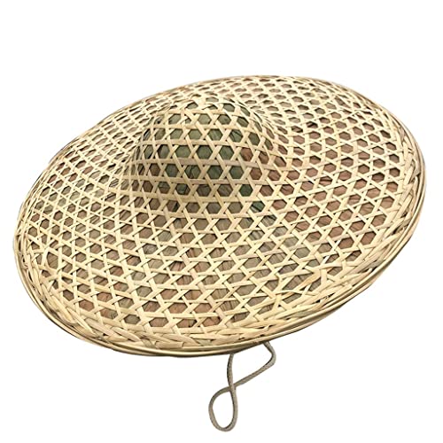 Chapeau de paille de paysan YXWYXWA grand bord pour homme