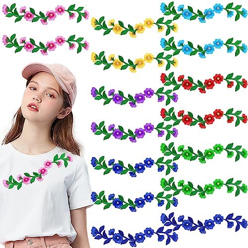 High Quality Red Flower Cloth Patches 15*19cm Clothes Skirt Decorative Decals DI - Foto 7