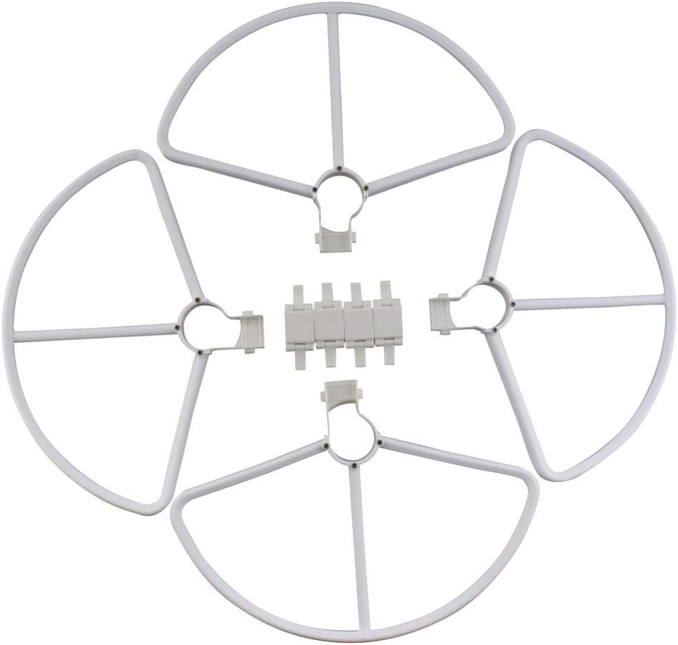 Fytoo Accessories 4PCS Quick Release Protective Cover for Hubsan Zino H117S H117S Zino Pro Aerial Four-axis Aircraft Accessories Remote Control Drone Protection Ring (White)