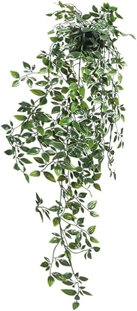 Artificial hanging plant Artificial Potted Plant artificial decorative plant hanging artificial plant fake plant for Indoor/Outdoor Decoration, Hanging Plants (deep green)