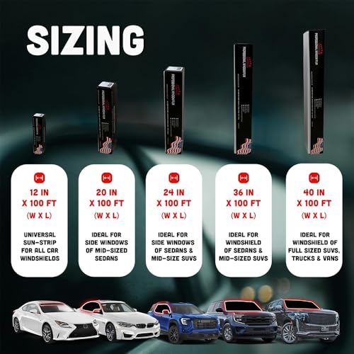 image for HIDNY United Window Tint Universal Black 5% VLT 40