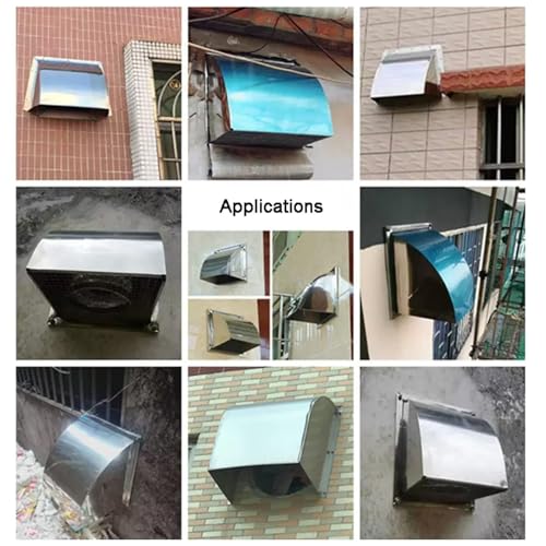 Grille de ventilation acier inoxydable 10cm façade premium抗UV