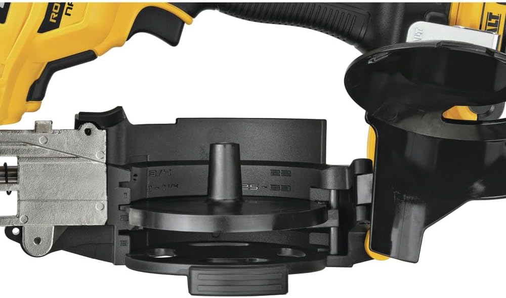 DeWALT DCN45RND1 20V 15 Degrees Lithium-Ion Cordless Coil Roofing Nailer Kit