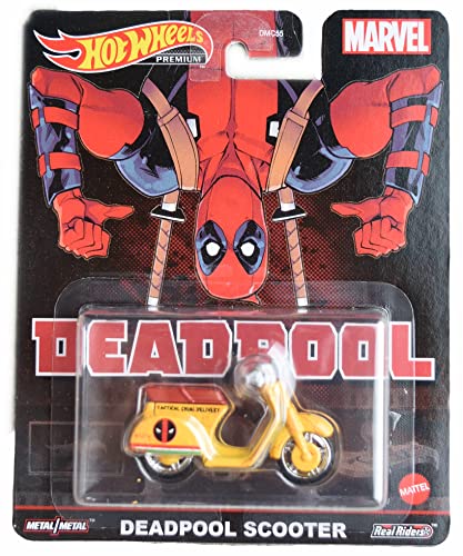 Trottinette Deadpool Hot Wheels avec guidon réglable et frein