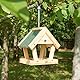 Royal Gardineer Vogelfutterhaus: Vogel-Futterhaus-Bausatz aus Echtholz, zum Aufhängen, 13-teilig (Vogelfutterhaus zum Hängen, Vogelhaus selber Bauen, Futterautomat)
