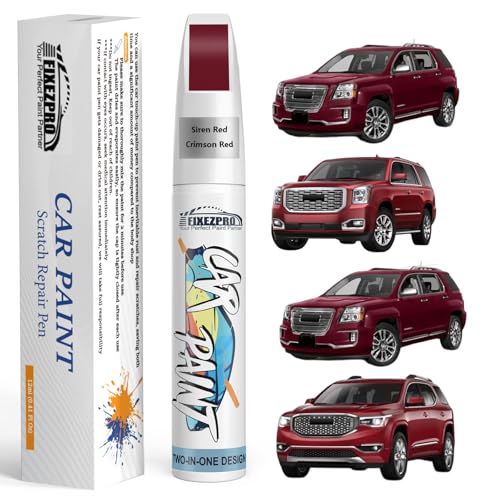 Image of Siren Red /Crimson Red(G1E /WA405Y) Touch Up Paint for GMC, Exact Color Match Car Paint Scratch Repair Remover Pen Kit Fix Vehicle Chips and Automotive Nicks Scuff