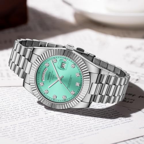 Image of NIBOSI Men Watches Analog Quartz Stainless Steel Watches for Men Waterproof Business Classic Desiger Wrist Watch Day&Date