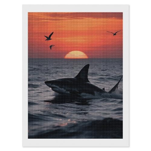 Kit peinture diamant requin furtif 5D perles carrees FodPand