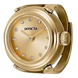 Il Invicta 44483 ha una cassa in acciaio inossidabile da 17 millimetri con quadrante dorato.
