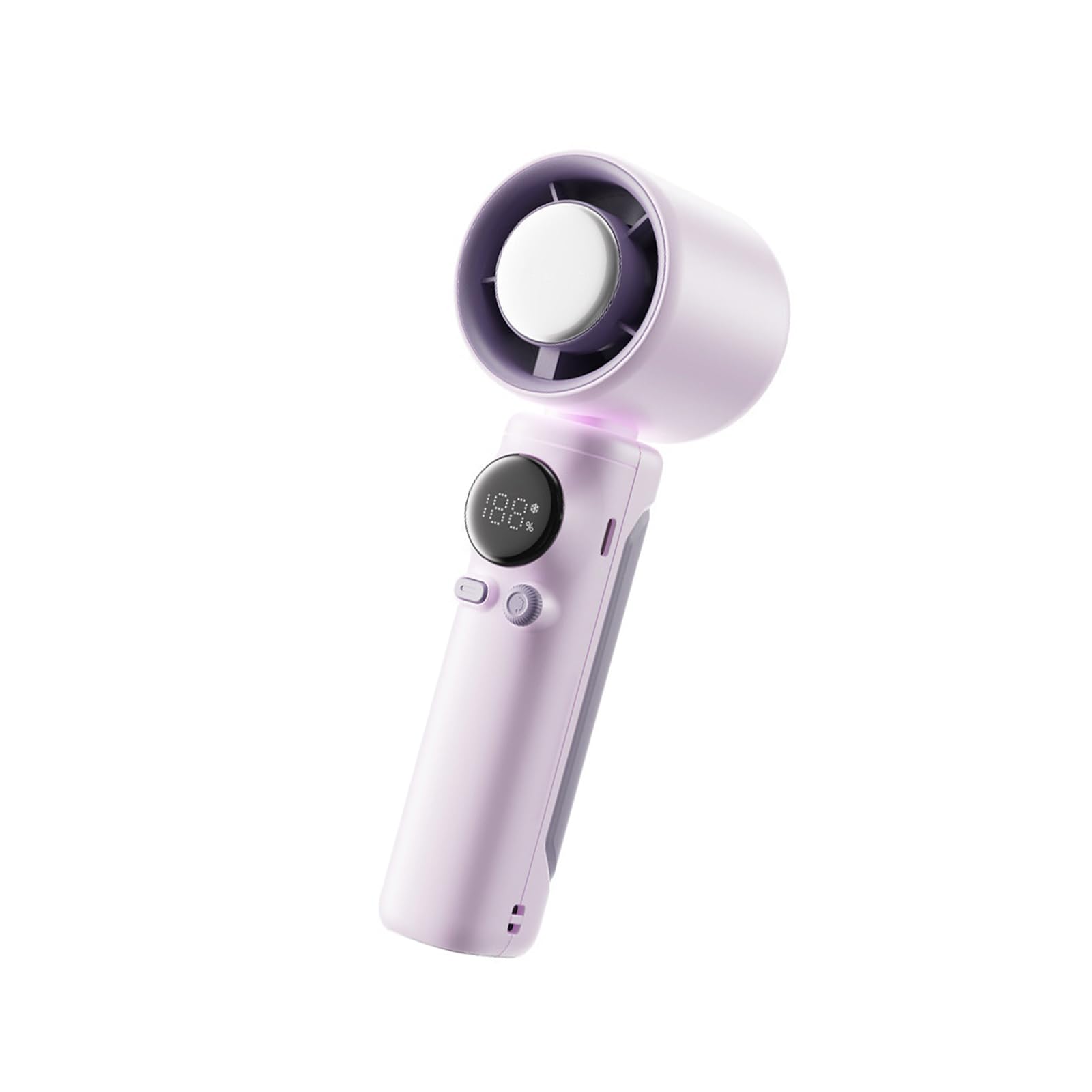 FGJsfhrDTU Portable Fan, Cooling 0-100 Speed for Indoor Outdoor Travel Camping Quiet Handheld for(Grape Purple)