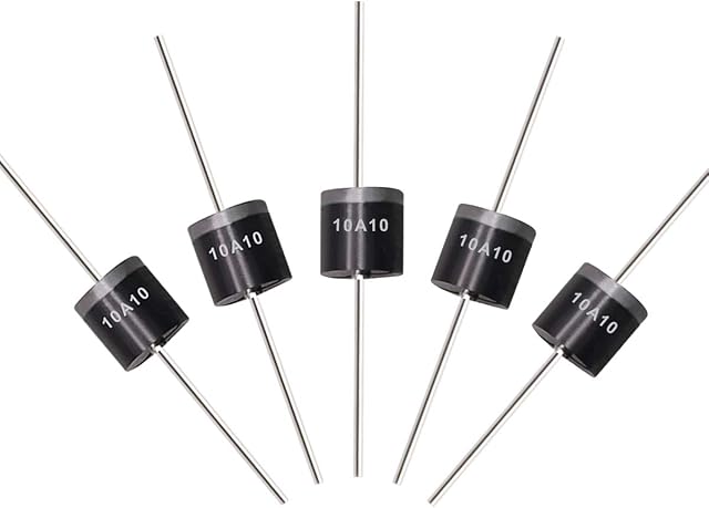 Tnisesm 20 Pcs 6A10, 10A10, 20A10 Rectifier Diode Kit 1000 Volt Electronic Silicon Diodes 6A10-10A10-20A10