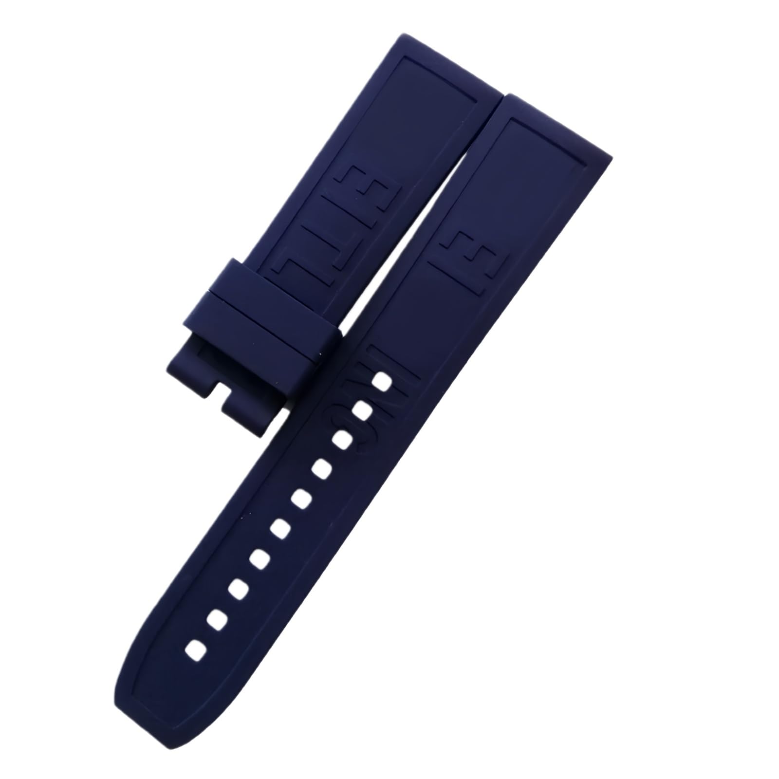 ROUHO Flexible Rubber Watch Strap Replacement Sweatproof Watch Band for Breitling Superocean Blackbird-Deep Blue 24mm โ image 1