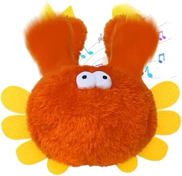 Cat Toy, 2026 Upgrade Interactive Chirping Bird with Flapping Wings, Rechargeable Toy for Indoor Cats Orange