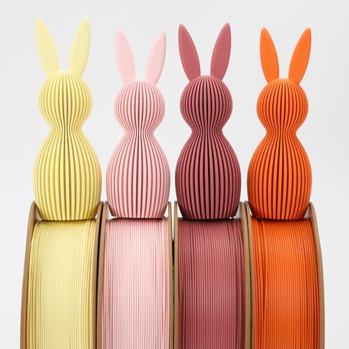 Image of 3DHoJor Matte PLA Filament 1.75mm, Upgrade 1kg Cardboard Spool PLA Filament 1.75 PLA 3D Printing Filament, Print with Most 3D Printers Using 3D Filament-Almond Yellow