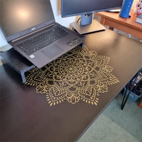 Miniatura 3 de Vinilo decorativo para pared con diseño de mandala, decoración de estudio de yoga y meditación, papel tapiz con cabecera de mandala de flores