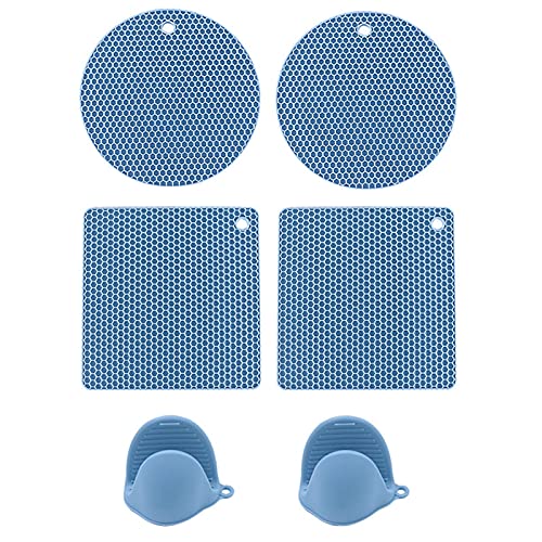 YDFXF clipe mão em silicone em forma colmeia 2 conjuntos clipes mão quadrados redondos 6 peças silic