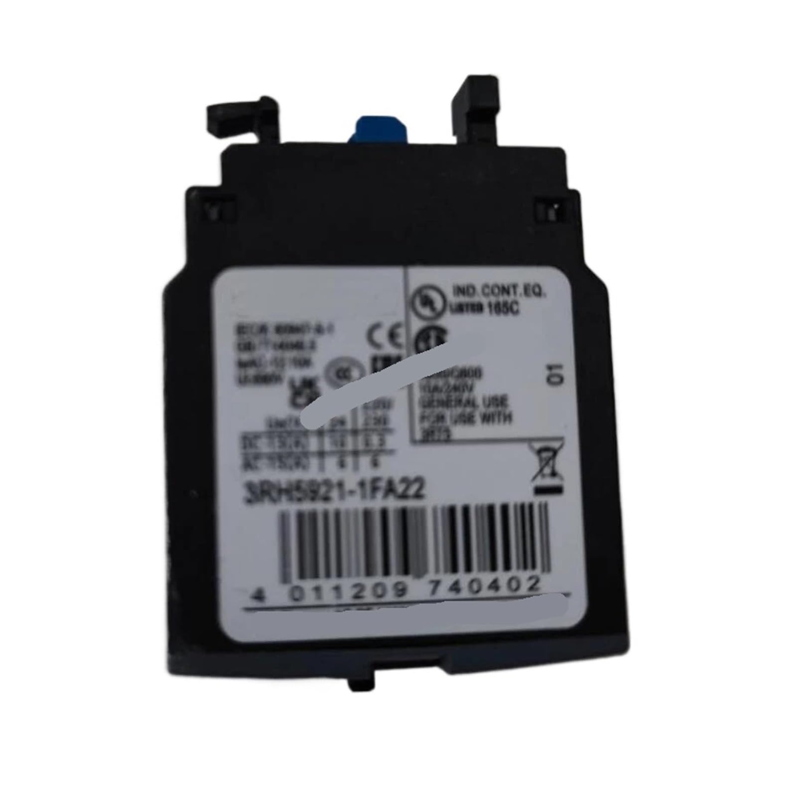 Contact auxiliaire 3RH5921-1EA11 câblage sécurisé pour armoire électrique industrielle