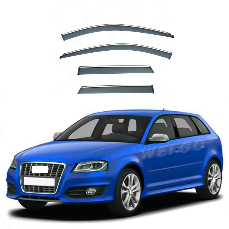 Déflecteurs de vent pour Audi S3 Sportback 8P, pare-pluie de voiture et pare-soleil 2006-2012