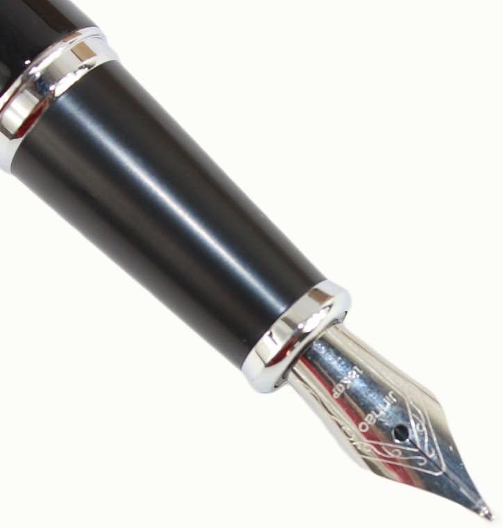 Gullor High-grade Medium nib fountain Pen Jinhao 195 Black with Face