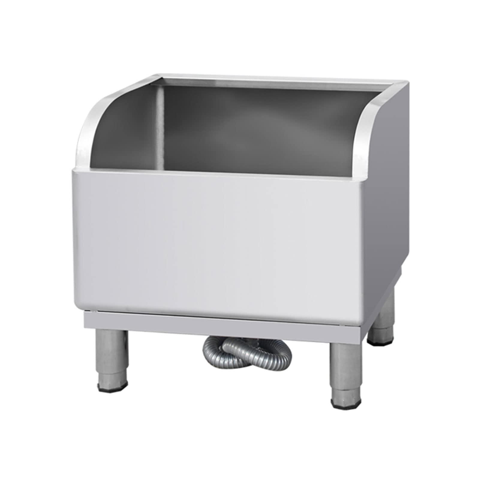 ASerZenith Stainless Steel Floor Mop Sink, Heavy Duty Slop Sinks, Clog-Free Draining, Washing Room, Basement Or Shop
