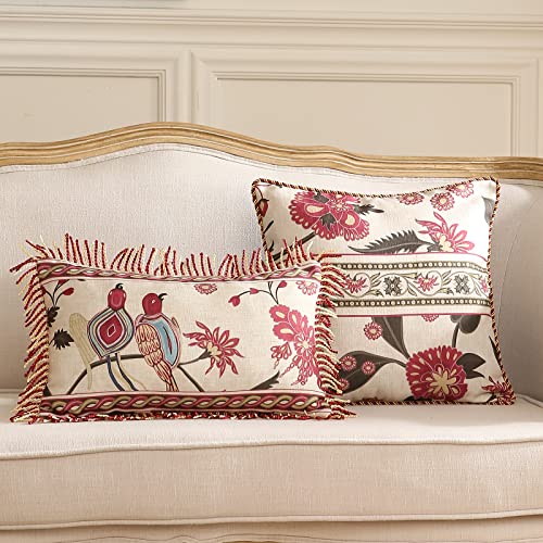 Patdrea Linen Euro Sham Decorative Throw Pillow Covers Set Soft Durable Cushion Cases Pillowcase For Couch Bedroom Car Living Room 5 Pcs #TOP6