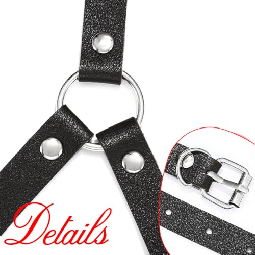 Leather Leg Harness Thigh Garter Belt Rave Fashion Body Accessories for Women2