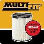 Multi-Fit VF7816TP Craftsman Standard Filter for Wet Dry Shop Vacuum, 2-Pack