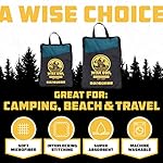 Wise Owl Outfitters Microfiber Camping Towel - Quick Dry Towel for Travel, Backpacking, Hiking, Beach, Gym & Yoga - Compact, Fast Drying & Lightweight - Image 2