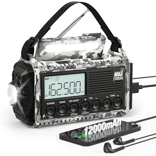 Radio d'urgence pour le camping sauvage et la survie en cas d'ouragan