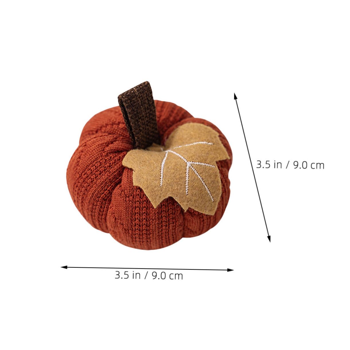 ORFOFE Herbstliche Strickkürbisse 6 Stück aus Knitting