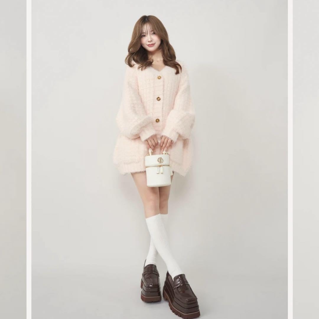 新品未使用未開封♡Darich モールボリュームニットカーディガン ピンク Amazon.co.jp: darich モールボリュームニットカーディガン