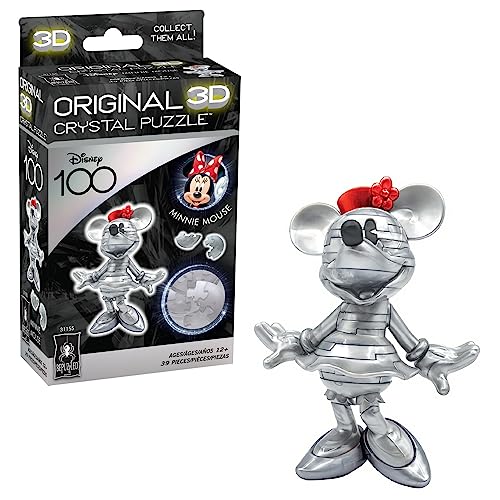BePuzzled | Disney Platinum Minnie Original 3D Crystal Puzzle, Ages 12 and Up