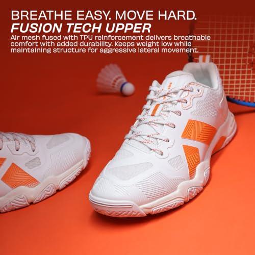 Image of Nivia Powerstrike 4.0 Badminton Shoes for Men | Breathable Air Mesh with Fusion Technology Upper| Best Non Marking Multidirectional Herringbone Structure